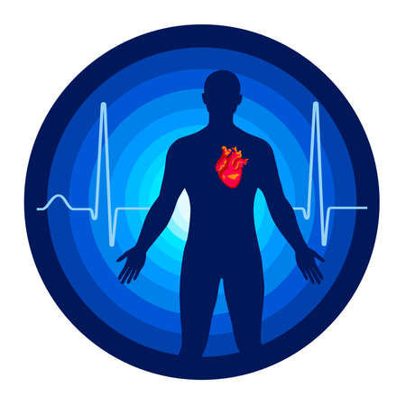 Health graphic with heart in vector quality.のイラスト素材
