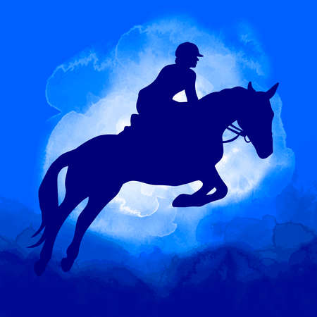 Riding sport graphic in vector quality.のイラスト素材