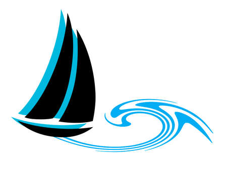 Sailing graphic in vector quality.のイラスト素材