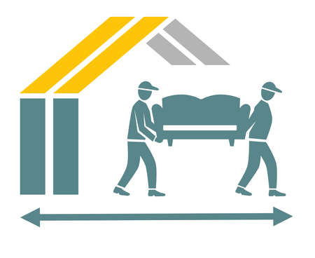 Home moving service graphic in vector quality.のイラスト素材