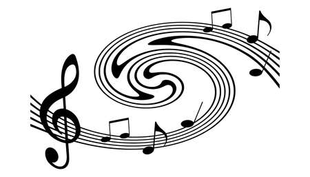 Music graphic with notes in vector quality.のイラスト素材