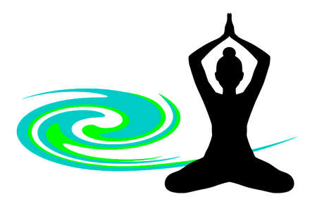 Yoga graphic in vector quality.のイラスト素材