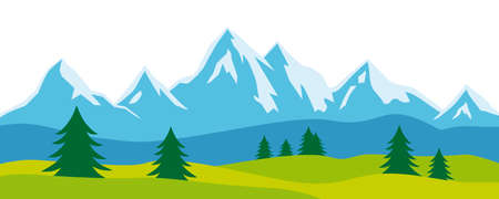 Mountains graphic in vector quality.のイラスト素材