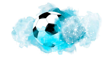 Soccer sport graphic with dynamic background.のイラスト素材