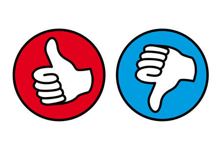 Positive hand graphic in vector quality.のイラスト素材
