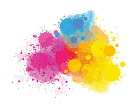 Creative structured aquarelle background illustration. Watercolor canvas design as a template for maps or for use in web design.のイラスト素材