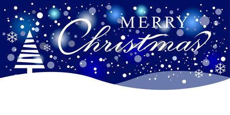 Merry christmas lettering graphic for use as flyer and web design.のイラスト素材