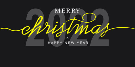 Merry christmas lettering graphic for use as flyer and for web design.のイラスト素材