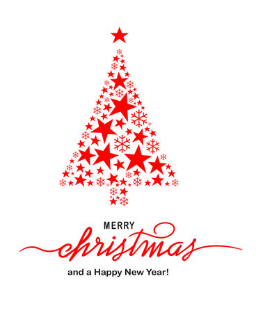 Winter and christmas background illustration for use as a template for flyer or for use in web design.のイラスト素材