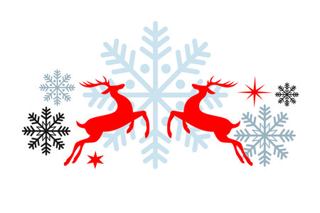 Winter and christmas background illustration for use as a template for flyer or for use in web design.のイラスト素材
