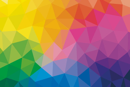 Geometric triangle watercolor background graphic.のイラスト素材