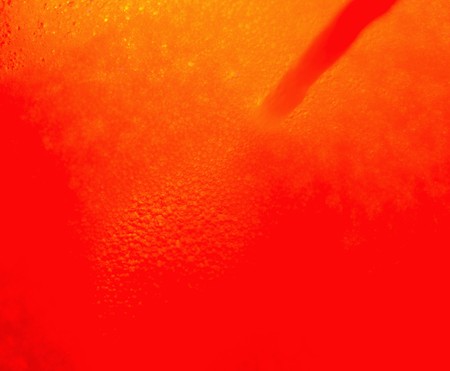 Blur orange  foam bubble in moving water backgroundの写真素材