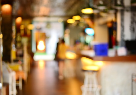 blur bar or restaurant backgroundの写真素材