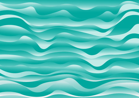blue sea wave gradient texture vector backgroundのイラスト素材