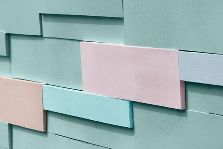 pastel color of material concrete cement block wall abstract background
