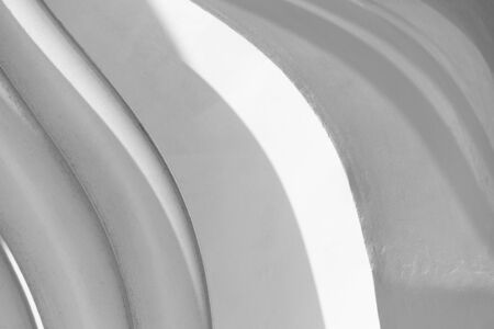 modern white gray curve shadow and light of architecture part abstract interior background