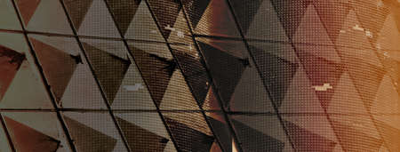 dark surface abstract geometric orange black grey architecture banner background