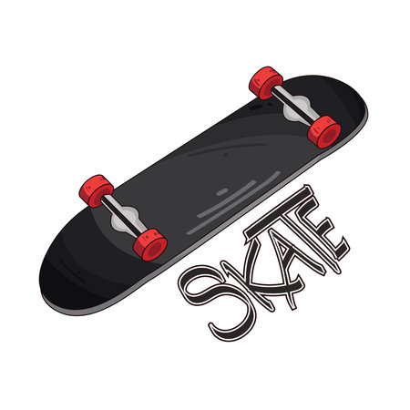skateboardのイラスト素材