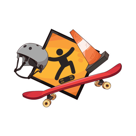 skateboardのイラスト素材