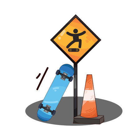 skateboardのイラスト素材