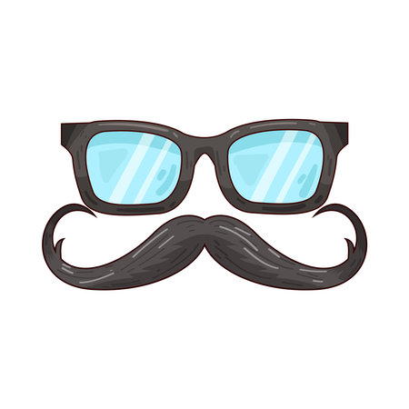 Mustache and glassesのイラスト素材