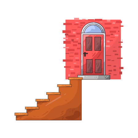 door stairsのイラスト素材