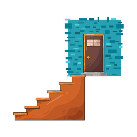 door stairsのイラスト素材