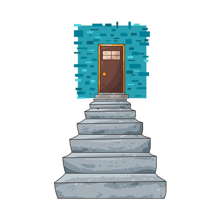 door stairsのイラスト素材