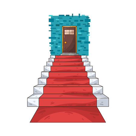 door stairsのイラスト素材