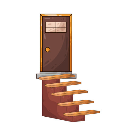 door ladderのイラスト素材