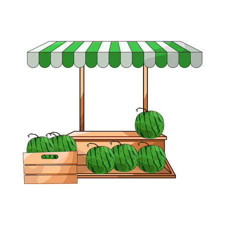 fruit marketのイラスト素材