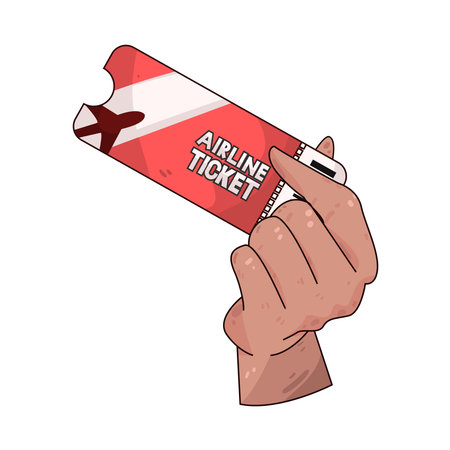 airplane ticketのイラスト素材