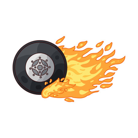 tire fireのイラスト素材