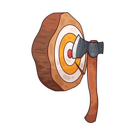 axe throwingâのイラスト素材
