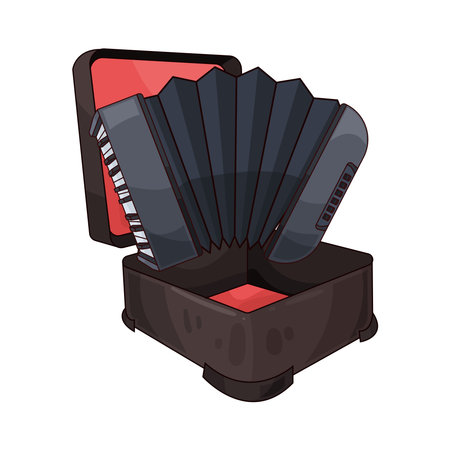 accordion hard caseのイラスト素材