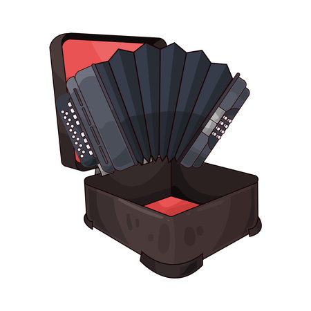 accordion hard caseのイラスト素材