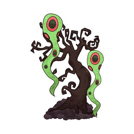 haunted treeのイラスト素材