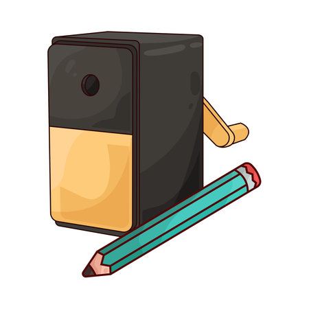 pencil and sharpenerのイラスト素材