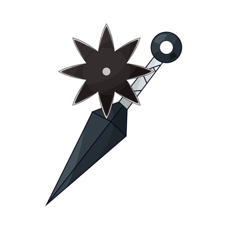 shuriken and kunaiのイラスト素材