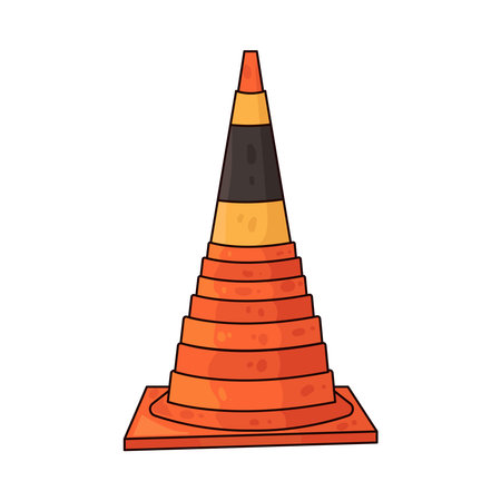 traffic coneのイラスト素材