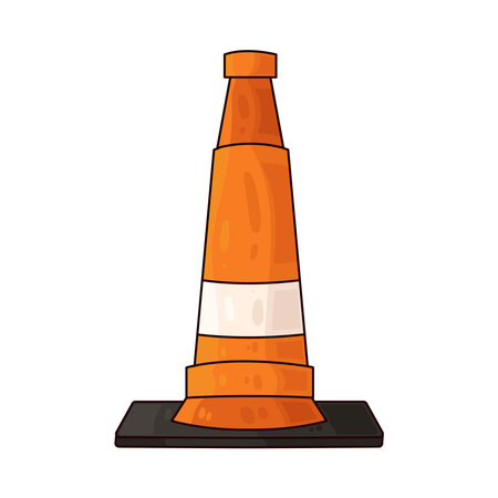 traffic coneのイラスト素材