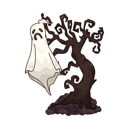 ghost treeのイラスト素材