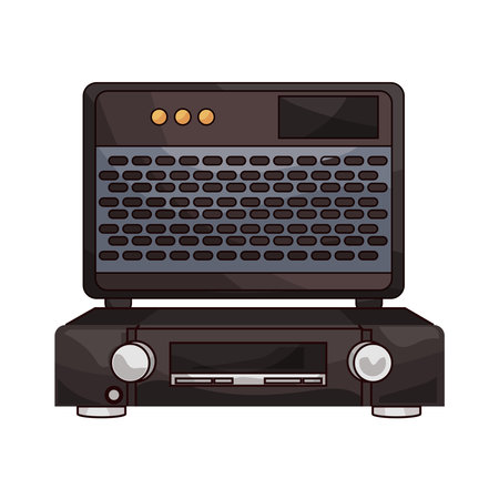 speaker and dvd playerのイラスト素材