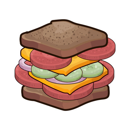 sandwichのイラスト素材