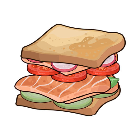 sandwichのイラスト素材