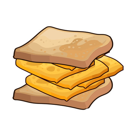 cheese sandwichのイラスト素材