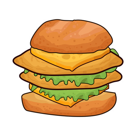 cheese sandwichのイラスト素材