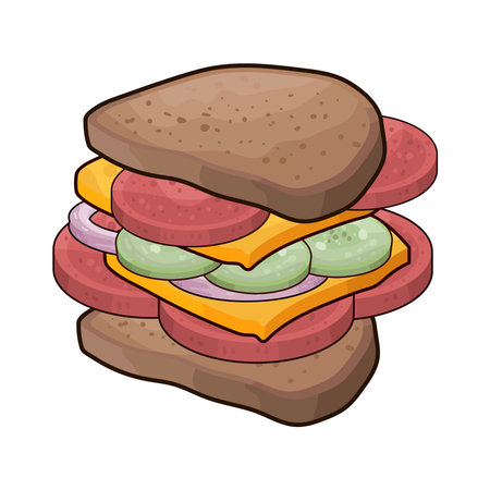 sandwichのイラスト素材