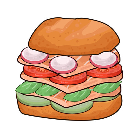sandwichのイラスト素材