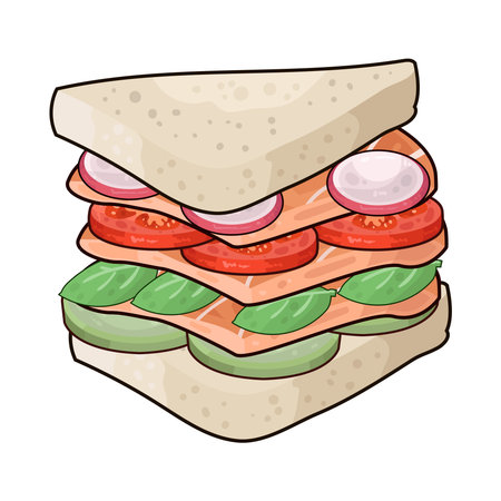 sandwichのイラスト素材